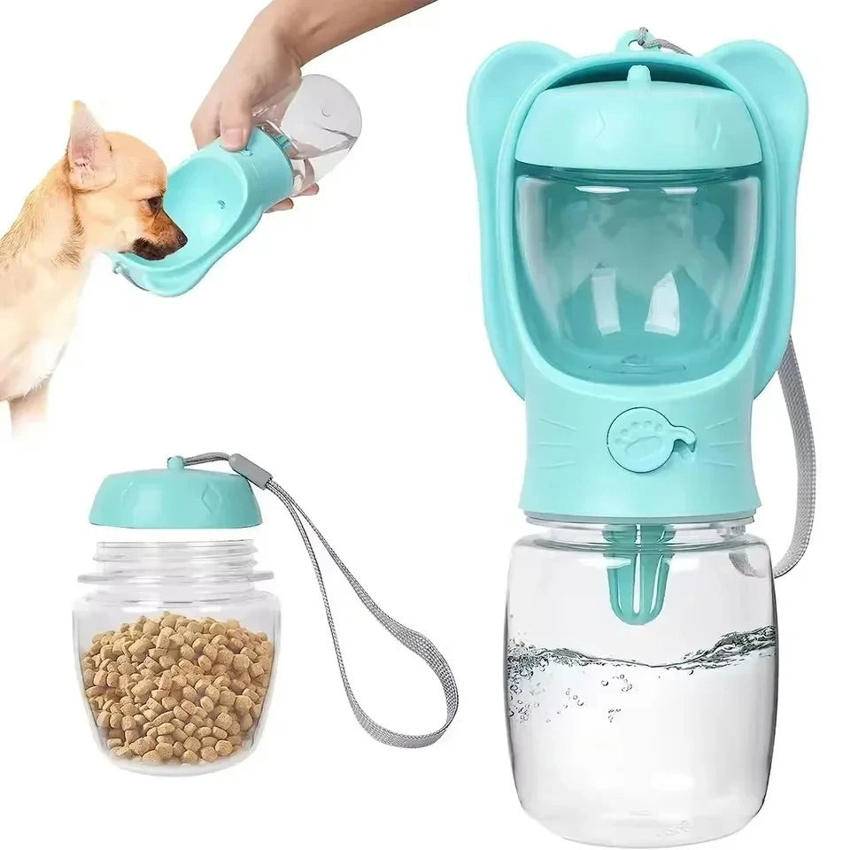 Portable 2-in-1 Water and Food Bottle