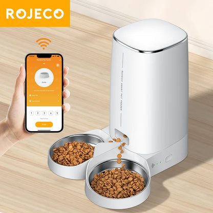 ROJECO Dispenser WiFi Double Feeder