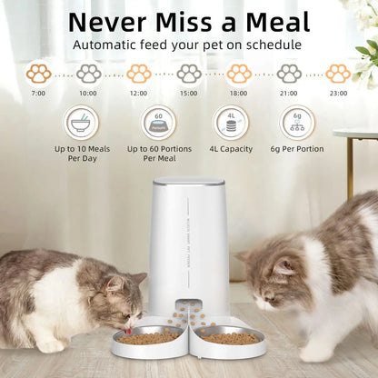 ROJECO Dispenser WiFi Double Feeder