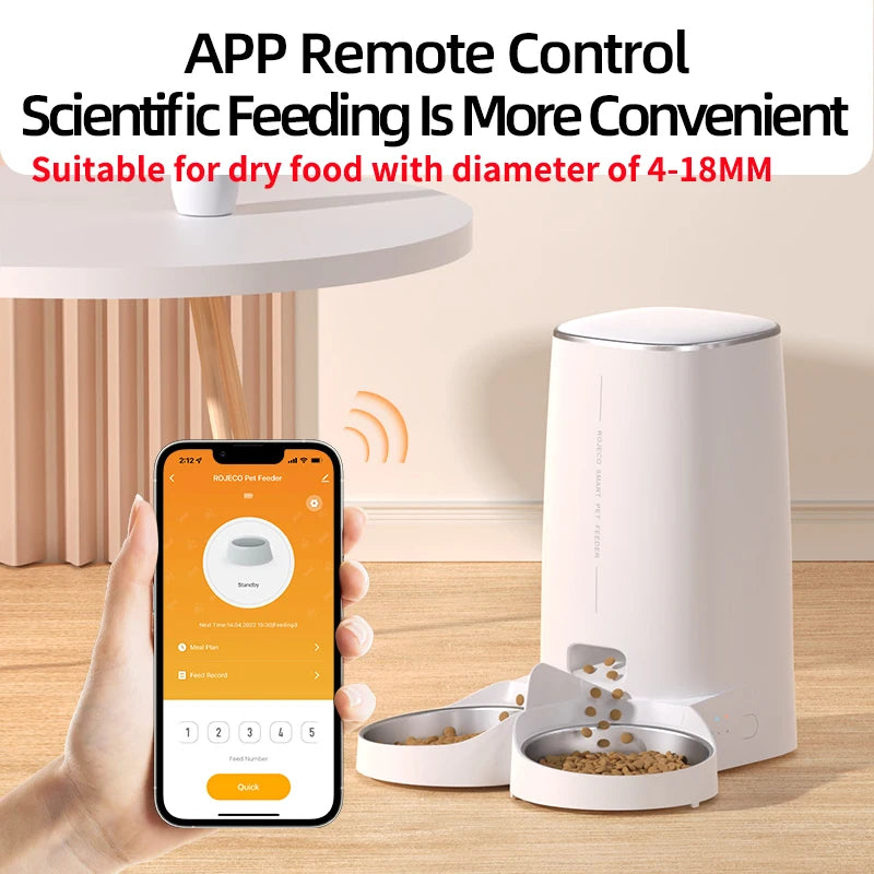 ROJECO Dispenser WiFi Double Feeder