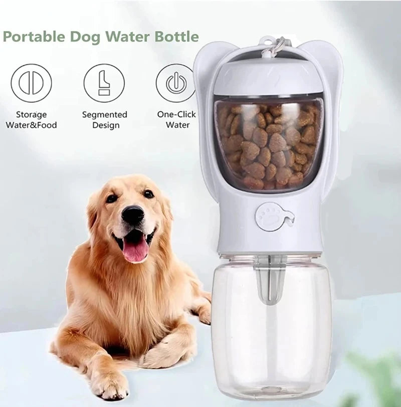Portable 2-in-1 Water and Food Bottle