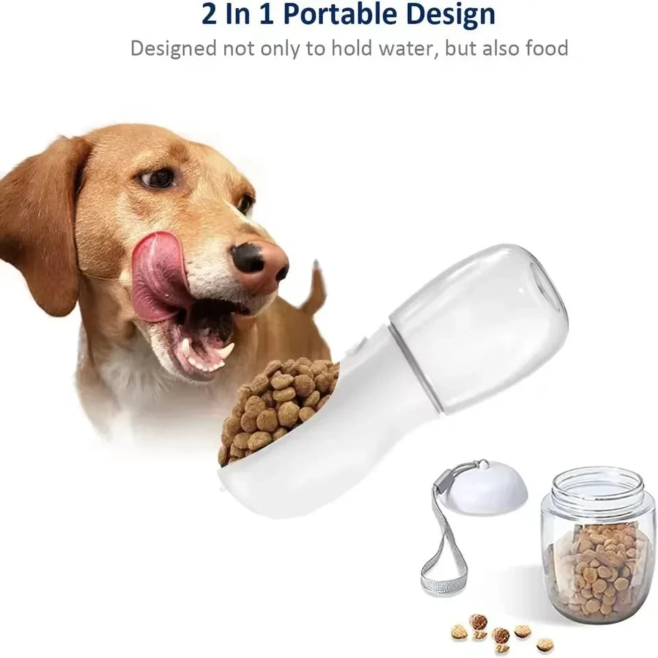 Portable 2-in-1 Water and Food Bottle